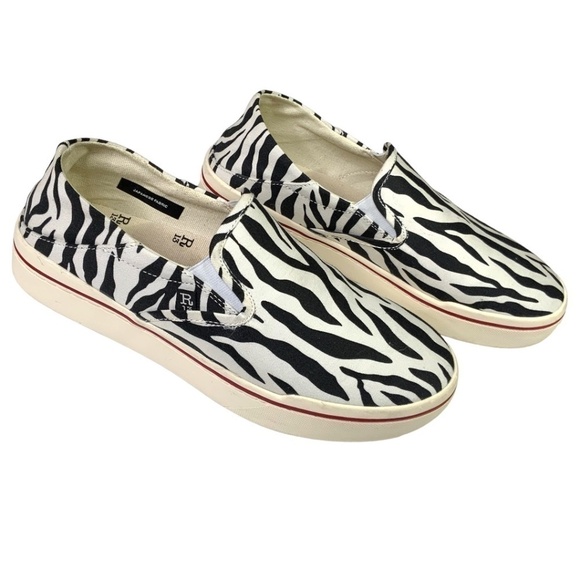 R13 100% Cotton Canvas Slip On Sneakers Rubber Sole Very Clean Women Sz 10 - Picture 5 of 13